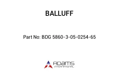 BDG 5860-3-05-0254-65									