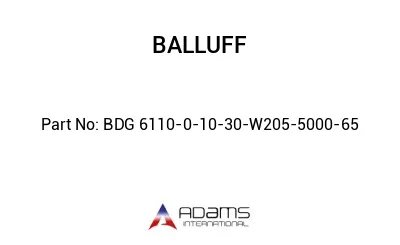 BDG 6110-0-10-30-W205-5000-65									