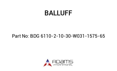 BDG 6110-2-10-30-W031-1575-65									