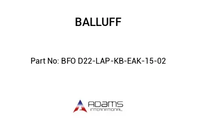 BFO D22-LAP-KB-EAK-15-02									