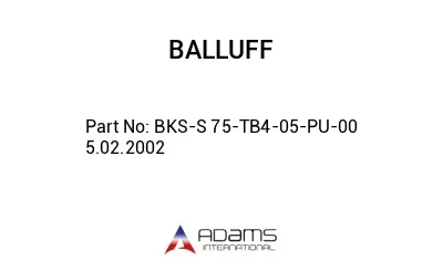 BKS-S 75-TB4-05-PU-00	5.02.2002								
